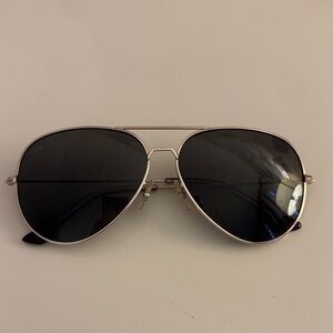 Classic Black Aviator Sunglasses